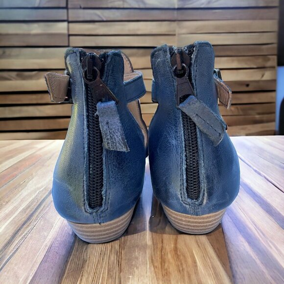 Miz Mooz Cora,Sassy Summer Heeled Sandel In A Beautiful Blue Size 39 EU Size - Picture 3 of 11